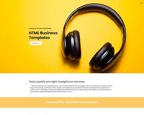 HTML Business Templates